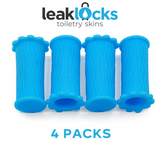 (4 Pack) LeakLocks® Toiletry Skins - Vibrant Blue
